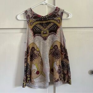 Ginger G Boho Elephant tank top